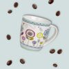 matches21 - Webshop Tassen Becher Kaffeebecher bunte Blumen Porzellan 4er Set je 10 cm 350 ml 105055 6 1 27