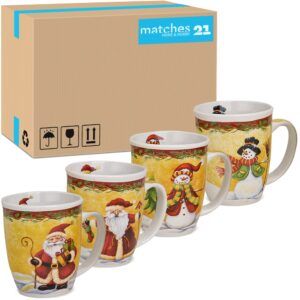 matches21 - Webshop Tassen Becher Weihnachtstassen Keramik liebevolle Weihnachtsmotive 36 Stk Karton 112938 1 9