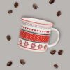 matches21 - Webshop Tassen Kaffeebecher Landhaus Herzen und Blumen rot grau Porzellan 6er Set sort 9 cm 122598 3 1 11