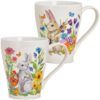 matches21 - Webshop Tassen Kaffeebecher Osterhasen mit Blumen Porzellan 36 Stk sort 350 ml 11 cm 120177 1 1 4