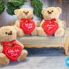 matches21 - Webshop Teddybaer mit Herz DU BIST DAS BESTE braun 25 cm 11279 3 1 11