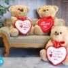 matches21 - Webshop Teddybaer mit Herz DU BIST DAS BESTE braun 25 cm 117751 7 1 11