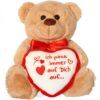 matches21 - Webshop Teddybaer mit Herz ICH PASS AUF DICH AUF braun 25 cm 119494 3 1 8