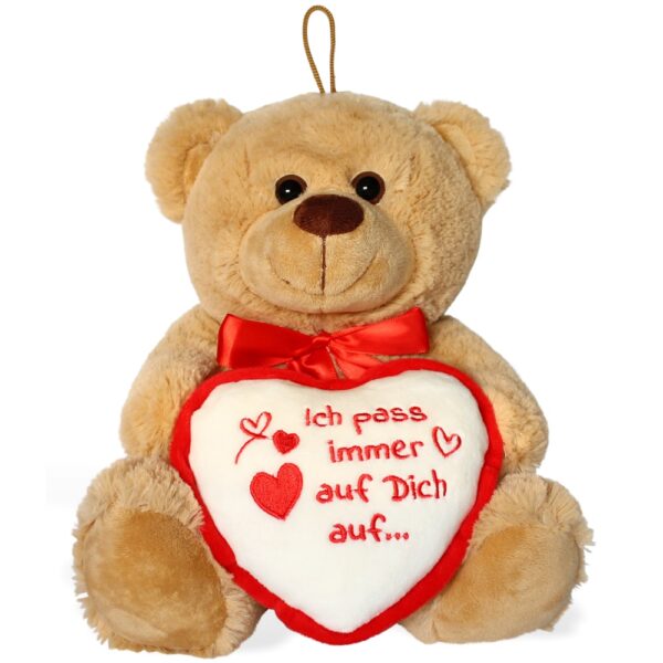 matches21 - Webshop Teddybaeren mit Herz hellbraun beige Teddy Kuscheltiere 25 cm 1 Stk 6 Motive 123541 6 1 33