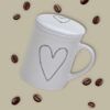 matches21 - Webshop Teetasse Teebecher 36 Stk weiss beige grau Deckel und Sieb Porzellan 110810 1 1 8