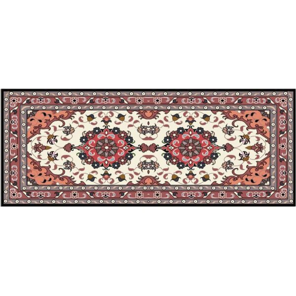 matches21 - Webshop Teppichlaeufer Kuechenlaeufer Teppiche Ornamente Perser rot beige waschbar 3 Groessen 119108 6 1 13