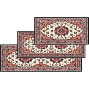 matches21 - Webshop Teppichlaeufer Kuechenlaeufer Teppiche Ornamente Perser rot beige waschbar 3 Groessen 119108 8 1 9