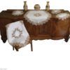 matches21 - Webshop Tischdecke Mitteldecke Spitze Stick Blumen ecru beige Tischwaesche 85x85 cm 121194 1 1 4