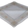 matches21 - Webshop Tischdecke Mitteldecke Stickerei Hohlsaum beige Tischwaesche 1 Stk 60x60 cm 122371 3 1 3