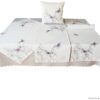 matches21 - Webshop Tischdecke Mitteldecke Stickerei Schmetterling lila weiss Tischwaesche 85x85 cm 121031 1 1 4