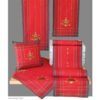 matches21 - Webshop Tischdecke Mitteldecke Weihnachten Christbaum gestickt 85x85 cm rot bunt gold 119738 1 1 4