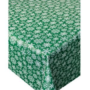 matches21 - Webshop Tischdecken SCHNEEFLOCKEN Weihnachten Wachstuch 1 Stk 130x160 cm in 3 Farben 123065 6 1 13