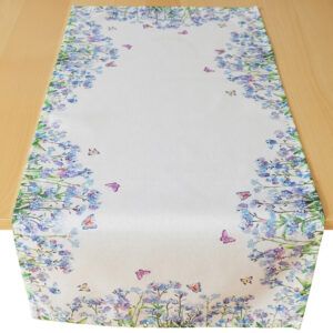 matches21 - Webshop Tischlaeufer Mitteldecke Druck bunt Blumen Schmetterlingen Tischwaesche 40x90cm 121019 1 14