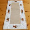 matches21 - Webshop Tischlaeufer Mitteldecke Stick Blaetter Motiv beige bunt Tischwaesche 40x90 cm 121238 1 3