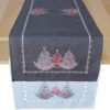 matches21 - Webshop Tischlaeufer Mitteldecken Weihnachten Tannenbaeume rot silber 40x110cm 1 Stk 2 Farben 119685 1 16