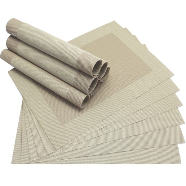 matches21 - Webshop Tischset Platzset BORDA Platzmatten 12er Set beige 1 1