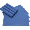 matches21 - Webshop Tischset Platzset BORDA Platzmatten 8 Stk blau dun 1 5