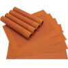 matches21 - Webshop Tischset Platzset BORDA Platzmatten 8er Set orange 1 5