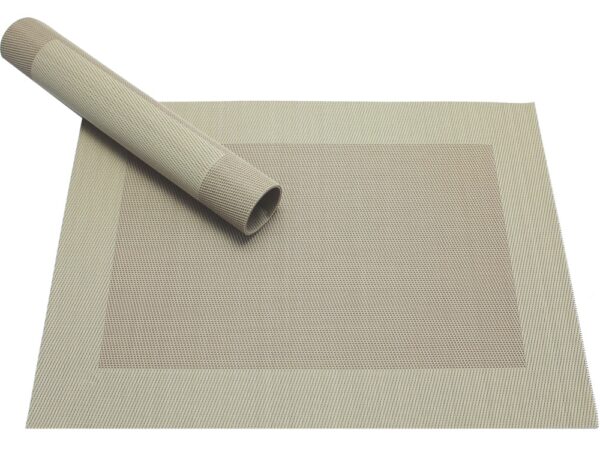 matches21 - Webshop Tischset Platzset BORDA beige gewebt Kunststoff 1 1 1 1