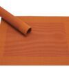 matches21 - Webshop Tischset Platzset BORDA orange gewebt Kunststoff 1 1 5