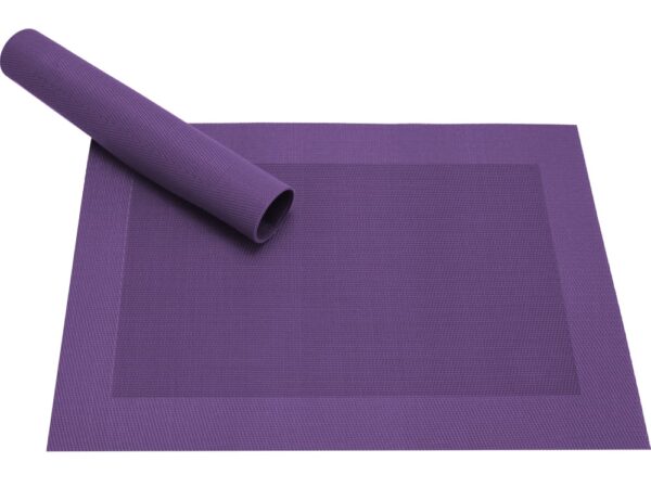 matches21 - Webshop Tischset Platzset BORDA violett lila gewebt Kunststoff 1 Stk 43x30 cm 2111 1 1