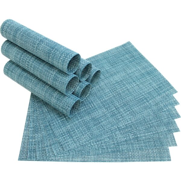 matches21 - Webshop Tischset Platzset ELEGANCE Platzmatten blau hellbl 10 1