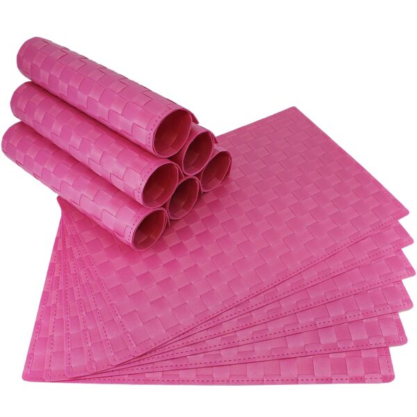 matches21 - Webshop Tischset Platzset MODERN Platzmatten 12 Stk pink g 1 1