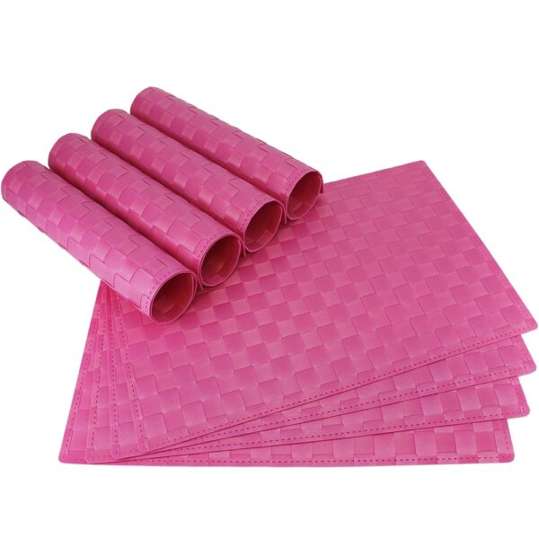 matches21 - Webshop Tischset Platzset MODERN Platzmatten 8 Stk pink ge 1 1