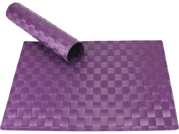 matches21 - Webshop Tischset Platzset MODERN violett lila geflochten K 1 1