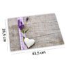 matches21 - Webshop Tischset Platzset MOTIV Lavendel Holzbrett 1 Stk abwaschbar 43 5x28 5 cm 108170 1 1 8