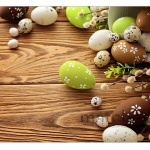 matches21 - Webshop Tischset Platzset Ostern MOTIV Ostereier und Holz 1 5 30