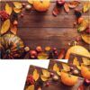 matches21 - Webshop Tischset Platzsets MOTIV abwaschbar Herbstfruechte Kuerbisse Holz braun orange 126264 2 1 20