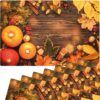 matches21 - Webshop Tischset Platzsets MOTIV abwaschbar Kuerbisse Herbstlaub Zimtstangen Holz bunt 126262 4 1 22