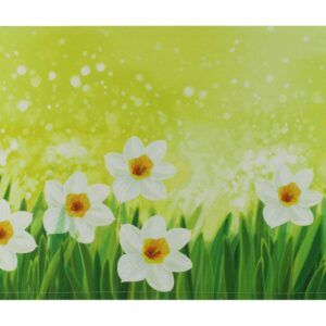 matches21 - Webshop Tischsets Platzsets CLOTH waschbar Ostern Osterglocken Blumen weiss 126335 1 1 16