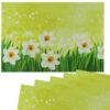 matches21 - Webshop Tischsets Platzsets CLOTH waschbar Ostern Osterglocken Blumen weiss 126335 4 1 15