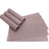 matches21 - Webshop Tischsets Platzsets ELEGANCE alt rosa gewebt 6 Stk abwaschbar 45x30 cm 123086 2 5