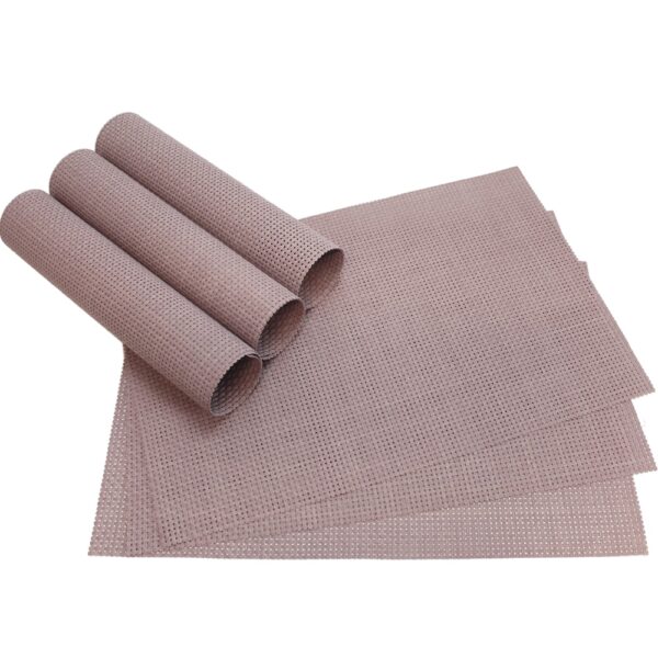 matches21 - Webshop Tischsets Platzsets ELEGANCE alt rosa gewebt 6 Stk abwaschbar 45x30 cm 123086 2 1