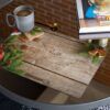 matches21 - Webshop Tischsets Platzsets MOTIV abwaschbar Geschenk Zweige und Holzbrett 126248 14 1 35