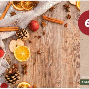 matches21 - Webshop Tischsets Platzsets MOTIV abwaschbar Gewuerze Zapfen Holz Weihnachten 126240 10 1 18