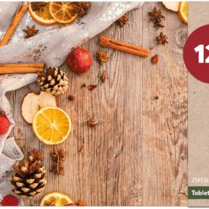 matches21 - Webshop Tischsets Platzsets MOTIV abwaschbar Gewuerze Zapfen Holz Weihnachten 126240 12 1 13