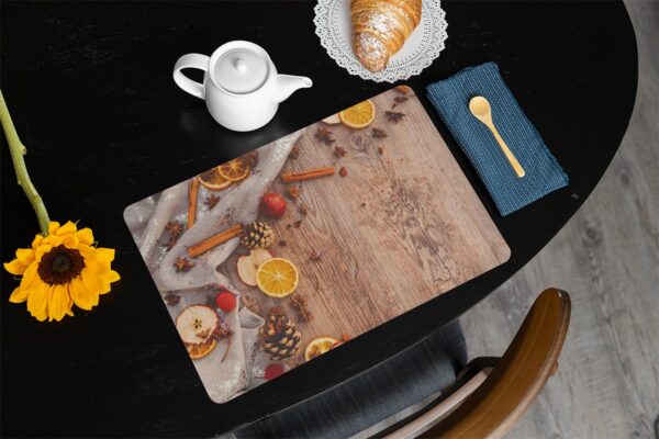 matches21 - Webshop Tischsets Platzsets MOTIV abwaschbar Gewuerze Zapfen Holz Weihnachten 126240 15 1 27