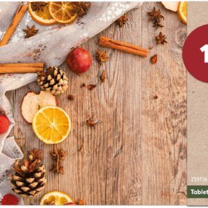 matches21 - Webshop Tischsets Platzsets MOTIV abwaschbar Gewuerze Zapfen Holz Weihnachten 126240 8 1 17