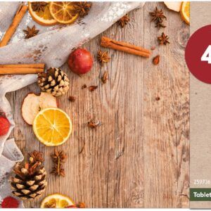 matches21 - Webshop Tischsets Platzsets MOTIV abwaschbar Gewuerze Zapfen Holz Weihnachten 126240 9 1 23