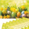 matches21 - Webshop Tischsets Platzsets MOTIV abwaschbar Ostereier Osterglocken Blumenwiese bunt 126275 7 1 19