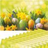 matches21 - Webshop Tischsets Platzsets MOTIV abwaschbar Ostereier Osterglocken Blumenwiese bunt 126275 9 1 20