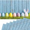 matches21 - Webshop Tischsets Platzsets MOTIV abwaschbar Osterhase Ostereier blaue Holzwand bunt 126274 6 1 19