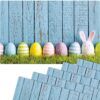 matches21 - Webshop Tischsets Platzsets MOTIV abwaschbar Osterhase Ostereier blaue Holzwand bunt 126274 7 1 18