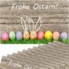 matches21 - Webshop Tischsets Platzsets MOTIV abwaschbar Ostern FROHE OSTERN Osterhasen Ostereier 126267 8 1 20