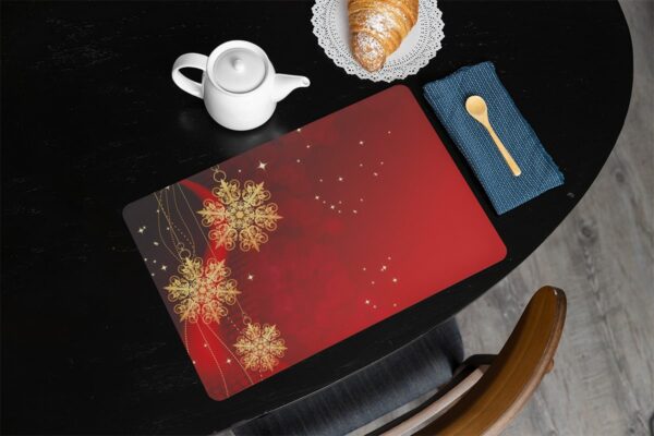 matches21 - Webshop Tischsets Platzsets MOTIV abwaschbar Sterne Schneeflocken Stern Weihnachten 126247 15 1 27