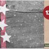 matches21 - Webshop Tischsets Platzsets MOTIV abwaschbar Sterne Stoffband Holz Weihnachten 126229 12 1 33